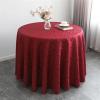 ZHIQISHI Waterproof Tablecloth,Round Table Cloth Polyester Jacquard Tablecloth Tablecloth Wedding Banquets Party Circular Meeting Tablecloth 160cm Round Table Cover(Pink)(Brown) view 3