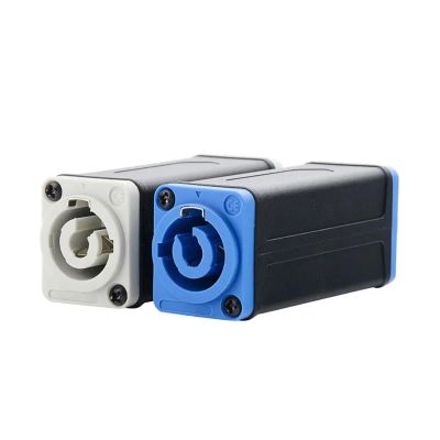 QZLIBEFUD 1pc LED AC Coupler Adapter Extender Connector Quality Panel Straight Adapter Blue White(White)