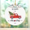 5 Year Anniversary Ornament 2026, 5th Anniversary Mr and Mrs Gifts for Couple, 5 Year Wood Wedding Gifts Keepsake for Home and Christmas Decorations view 3