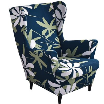 ZYANLING Armchair Slipcovers Wingback Chair Slipcover 2 Piece Wingback Chair Cover Spandex Wing Chair Slipcovers Wingback Armchair Slipcovers Covers with Elastic Bottom for Living Room Wingback Chair