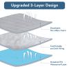 Twin XL Mattress Pad Waterproof, Twin XL Size Mattress Protector Quilted, Mattress Cover Fitted Mattress Topper, Up to 18 Inch, Gray view 4