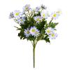 HVNTQI Fake Silk Daisies Flowers Artificial Wild Realistic Faux Flowers Uv Resistant Flowers for Outside Summer Bulk Plastic Garden Party Wildflower Party Decorations (Blue) view 1