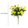 HVNTQI Fake Silk Daisies Flowers Artificial Wild Realistic Faux Flowers Uv Resistant Flowers for Outside Summer Bulk Plastic Garden Party Wildflower Party Decorations (Blue) view 2