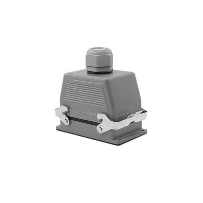 QZLIBEFUD Heavy Duty Connectors HDC-HE-006 010 016 024 032 048 16A Screw Connection 500V Industrial Rectangular Aviation Connector Plug(HDC-HE-048-2)