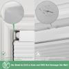 Sulugood No Drill No Tools Blackout Cellular Shades Top Down Bottom Up Cellular Blinds, Cordless Fabric Honeycomb Shades, Easy to Install Window Blinds for Home,Blackout-White,22" W x 78" H. view 2