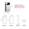 Aimery in-Wall Waste Container, Brushed Stainless Steel Trash Can with Lock, Commercial Waste Receptacle with Removable Inner Bucket, Built-in Waste Bin view 2