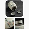 NEKCOCO Ceramic Tea Caddy Bulk Tea Storage Cans Ceramic Lid Sealed Cans Black Tea Storage Cans Empty Cans Tea Storage Cans Tea Set Single Cans Tea Storage Container(A) view 3