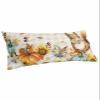 BOBOWUNY Fall Squirrel Pillow Covers King Size, Soft Bed Throw Pillowcases Breathable Cooling Long Lumbar Body Pillow Sham Cover for Bed Sofa 20x40 Pumpkins Maple Leaf Beige Plaid Thanksgiving view 1