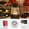 Christmas Decorations Snowman Snow Globes Musical Light Up 6H Time Glitter Globe Village Christmas Snow Globes Snowman Decor Gifts view 2