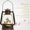 Christmas Decorations Snowman Snow Globes Musical Light Up 6H Time Glitter Globe Village Christmas Snow Globes Snowman Decor Gifts view 3