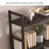 2 Tier Desktop Bookshelf/Bookcase - Bookcase For Computer Desktop Display Stand With Pegboard, Multipurpose Metal Countertop Hutch Bookshelf Adjustable Office Storage Rack, For Dorm Office(Pink,75X22X view 3
