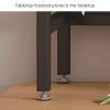 2 Tier Desktop Bookshelf/Bookcase - Bookcase For Computer Desktop Display Stand With Pegboard, Multipurpose Metal Countertop Hutch Bookshelf Adjustable Office Storage Rack, For Dorm Office(Pink,75X22X view 4