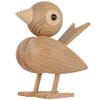 ARTLOVIN Nordic Style Oak Wooden Bird Figurines, Sparrow Statue for Home Decor, Lovely Nature Teak Wood OrnamentsFigurines (Beige) view 1