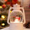 Christmas Snow Globes Snowman Decor, Musical Glitter Globe Light Up 6H Timer Cardinal Mailbox Village Snowman Snow Globe Christmas Decorations view 1