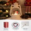 Christmas Snow Globes Snowman Decor, Musical Glitter Globe Light Up 6H Timer Cardinal Mailbox Village Snowman Snow Globe Christmas Decorations view 2