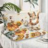BOBOWUNY Fall Squirrel Pillow Covers Standard Size 2 Pack, Soft Bed Throw Pillowcases Breathable Cooling Long Lumbar Body Pillow Sham Cover for Bed Sofa 20x26 Pumpkins Maple Leaf Thanksgiving Rustic view 2