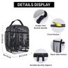 BTCOWZRV Lunch Bag Insulated Lunch Box for Women Men Reusable Cooler Bag Gym Equipment Lunch Tote Bag for Work Picnic, Black view 2