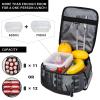 BTCOWZRV Lunch Bag Insulated Lunch Box for Women Men Reusable Cooler Bag Gym Equipment Lunch Tote Bag for Work Picnic, Black view 3