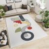 Abstract Lines Texture Art Area Rug, Modern Mid-Century Geometry Rugs Floor Carpet, Indoor Non-Slip Rug for Room Sofa Living Room Mat Bedroom Home Decor Floor Mats 3ftx4ft view 2