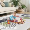 Abstract Lines Texture Art Area Rug, Modern Mid-Century Geometry Rugs Floor Carpet, Indoor Non-Slip Rug for Room Sofa Living Room Mat Bedroom Home Decor Floor Mats 3ftx4ft view 4