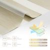 Hotsoon Cordless Zebra Blinds for Window Blackout Zebra Roller Blind with Thermal Insulation,Uv and Privacy Protection,Easy to Install Zebra Shade for Indoor Window, Beige, 82" W x 80" H view 2