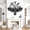 Viking Metal Wall Decor, Nordic Eagle Metal Wall Art, Viking Symbol Wall Art, Old Norse Sign, Norse Mythology Art, Home Decor, Large Eagle Outdoor Decor (White, 32"x35"|81x90cm) view 2