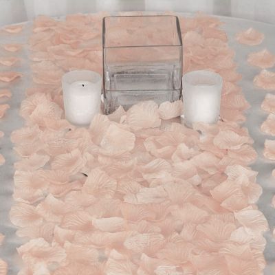 Balsa Circle 4000 Peach Silk Artificial Rose Petals Wedding Ceremony Flower Scatter Tables Decorations Bulk Supplies Wholesale