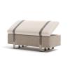 QIUHTR Ottoman Bench, Entryway Storage Bench with Cushion, Shoe Bench with Lift Top Storage, Wooden End of Bed Bench, Storage Chest Shoe Cabinet Bench for Living Room, Bedroom(Brown,80 * 45 * 42cm) view 1