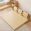 ZAQYCM Wooden Bed Slats Single/Double/Twin/King/Queen Size, Heavy Duty Bunkie Board Replacement Slats 200 180 150 135 120 100 80 CM, Horizontal Roll Bed Mattress Foldable(WxL 100x200cm(40"x78.7")) view 1