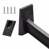 40 To 160cm Long Black Hanging Rods for Clothes - Closet Clothes Rail with Non-Slip Silent Strip for Shoe Cabinets, Shelves - Non-Slip Wardrobe Rail Tube Closet Organizer System Kit(1m/39.4in) view 2
