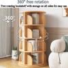 4/5/6 Tier Rotating Bookshelf Multi-Purpose Shelf Can be Used in Tight Spaces Wide Base Heavy-Duty and Stable Suitable for Office Living Room Bedroom Classroom(Walnut Coloured,162 * 46cm) view 3