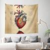 WZYWHJ human anatomy heart chart Pattern Indoor Decor Tapestry 60x51 in : Soft, Quality and lightweight Suitable for wall hanging tapestries view 3