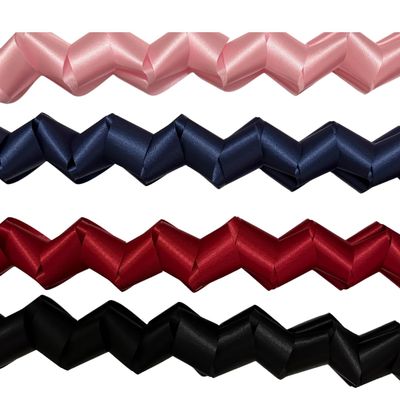Homecoming Mum Braid Mobius - 2 braids (Orange and White)
