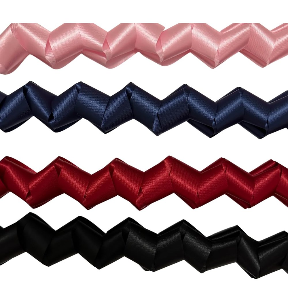 Homecoming Mum Braid Mobius - 2 braids (Orange and White)
