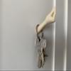 Funny Italian Hand Gesture Keys Hook - 3D Printed PLA Key Holder - Mounted with Double-Sided Tape view 2