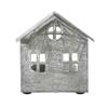 Tealight Holder Metal Village House G Antique Grey 3.25x2.75x2 view 4