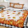 Thanksgiving Pumpkin Quilt Full Bedding Set, Buffalo Black Plaid Maple Leaf Lightweight Summer Quilt with Pillow Shams 3 Pieces Microfiber Soft Quilt Set Bedspread Coverlet for All Seasons view 2