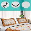 Thanksgiving Pumpkin Quilt Full Bedding Set, Buffalo Black Plaid Maple Leaf Lightweight Summer Quilt with Pillow Shams 3 Pieces Microfiber Soft Quilt Set Bedspread Coverlet for All Seasons view 4