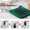 Mordimy 100% Cotton Terry Cloth Dish Cloths, Soft and Absorbent Checkered Dish Towels, Quick Drying Dish Rags for Washing Dishes, 6 Pack, 12 x 12 Inches, Dark Green view 3