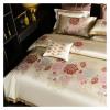GLAMDIA V-intage Jacquard Brocade Egyptian Cotton Luxury Bedding Set Peony Flowers Duvet Cover Bed Sheet Bedspread,Bed, King, MM-102 view 3