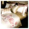 GLAMDIA V-intage Jacquard Brocade Egyptian Cotton Luxury Bedding Set Peony Flowers Duvet Cover Bed Sheet Bedspread,Bed, King, MM-102 view 4