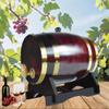 1.5L Wine Barrel Whiskey Barrel with Stand, Wooden Whiskey Dispenser with Oak Chips Aging Barrels Decanter Small Wine Container No Leak for Storage Wine, Spirits, Beer, and Liquor (Retro) view 2