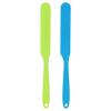 HARFINGTON 2Pcs Silicone Spatula Scraper 9.45" Reusable Non-Stick Flexible Spatulas for Epoxy Resin Liquid Paint Arts DIY Crafts, Blue/Green view 1