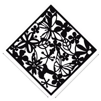 YUJIELBD 12PCS Folding Screen Hanging Room Divider for Living Dining Room Sitting Room Office Restaurant(Black)