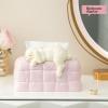 Cute Rabbit Tissue Box Cover, Pink Bread Tissue Box Resin, Tissue Holders for Bathrooms Desktop Tissue Box, for Home Decoration Dining Table Accessories ZNTXAYMO view 3