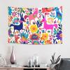 OUSIKA Mexican Otomi Animals Tapestry Wall Hanging Wall Tapestries Decorative Wall Art Aesthetic Tapestry Curtain Home Decoration Tapestry for Bedroom Dorm Living Room Backdrop 102 x 152 CM view 2