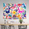 OUSIKA Mexican Otomi Animals Tapestry Wall Hanging Wall Tapestries Decorative Wall Art Aesthetic Tapestry Curtain Home Decoration Tapestry for Bedroom Dorm Living Room Backdrop 102 x 152 CM view 4
