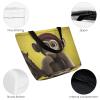 GFLFMXZW Reusable Shopping Bags for Women Large Grocery Bags Travel Tote Bags Curious Monkey Shoulder Bag for Work view 4