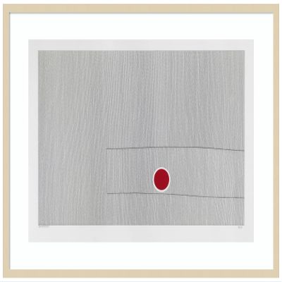 Amanti Art Framed Wall Art Print 29x41 Grey drawing fifty seven by Alex Dunn, Abstract Wall Art, Modern Contemporary Decor, X-Large Poster Painting Artwork for Living Room, Bedroom, Bathroom, Kitchen
