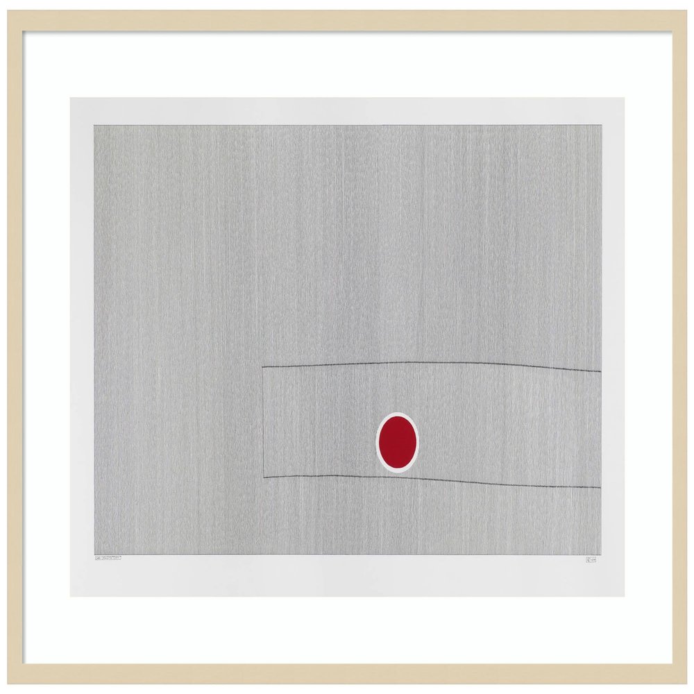 Amanti Art Framed Wall Art Print 29x41 Grey drawing fifty seven by Alex Dunn, Abstract Wall Art, Modern Contemporary Decor, X-Large Poster Painting Artwork for Living Room, Bedroom, Bathroom, Kitchen